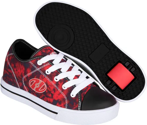HEELYS CLASSIC Schuh red/black - 32 - Sneaker mit gefärbtem Nylon-Canvas, gepolstert für Komfort und Schutz. Ideal für sommerliche Abenteuer und Spaß beim Fahren!