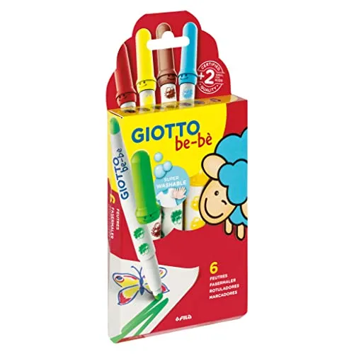 Giotto Be-Bè Super Filzstifte, 6 Stück