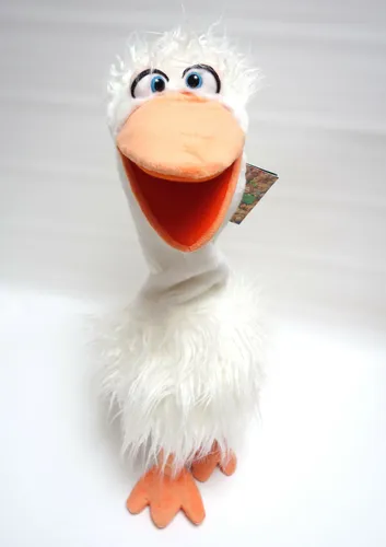 Living Puppets Handspieltier Gundula die Gans - 56cm große interaktive Handpuppe, fördert spielerisch Emotionen und soziale Kompetenzen