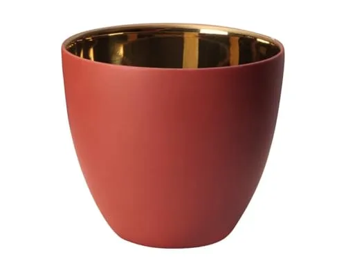 ASA Windlicht rot innen Gold glänzend in rot von ASA