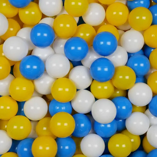 Spielbälle ø7cm 50Stk weiß, gelb, blau