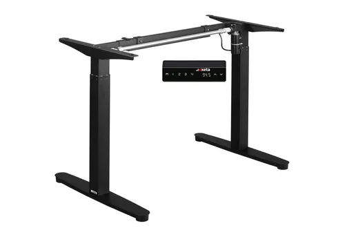 exeta ergoEASY Elektrisch höhenverstellbarer Schreibtisch in schwarz von exeta