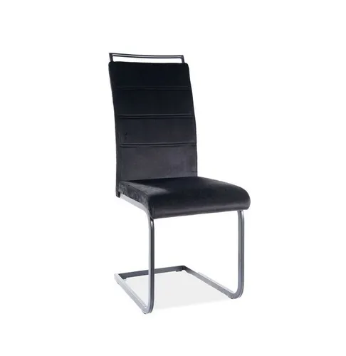 Stuhl H-441 Velvet Schwarz Samtstoff Ess