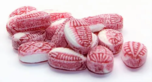 gr. Royal Granatapfel verbindet auf leckere Weise Süße und Säure in einem Bonbon die Jahrmarkt Süßigkeit von Jahrmarktbonbon 100