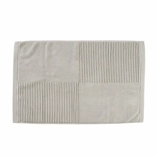 Zone Denmark Badematte Classic Soft Grey, 80 x 50 cm - Hochwertige Baumwoll-Badematte in elegantem Grau, ideal für ein komfortables und stilvolles Badezimmer. Weich und saugfähig für optimalen Komfort.