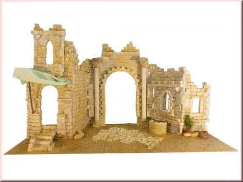 Krippenbausatz PALMYRA, Krippenbau orientalisch, Krippenzubehör men100972