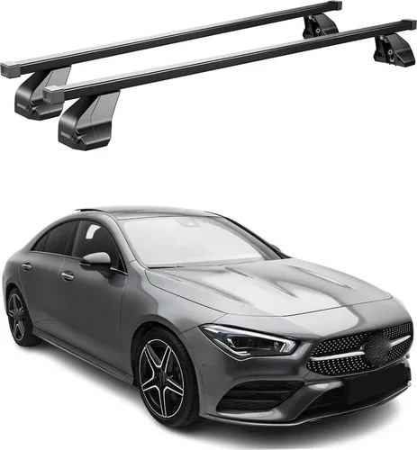 OMAC Dachträger Stahl Gepäckträger für Mercedes CLA C118 2019-25 - Dachgepäckträger aus hochwertigem, leichtem Stahl, wasserbeständig und abnehmbar. Ideal für Fahrräder, Ski und Kajaks - der perfekte Begleiter für Ihre Abenteuer!