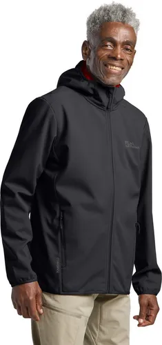 Jack Wolfskin Herren Bornberg Hoody M Jacket - winddicht & wasserabweisend - Funktionsjacke mit Kapuze, bluesign-zertifiziert und ideal für Outdoor-Aktivitäten bei wechselhaftem Wetter