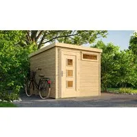 wekaLine 171 Gr. 1 Gartenhaus, natur, 28 mm - Hochwertiges Gartenhaus von Weka, ideal für die Aufbewahrung von Gartengeräten und Möbeln, robust und langlebig.