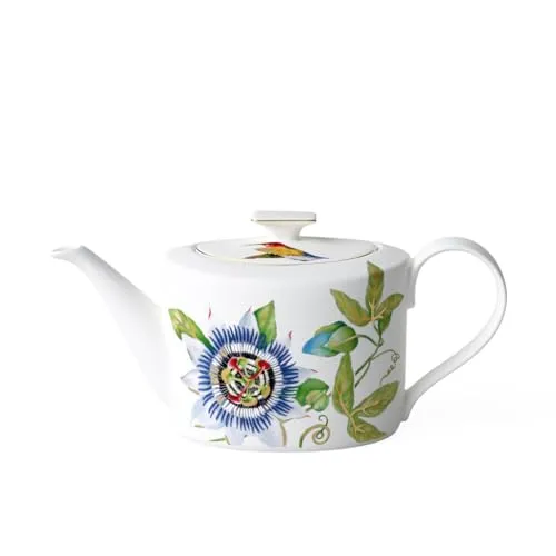 Villeroy & Boch Teekanne Amazonia - Teekocher mit elegantem Edelmetalldekor, ideal für stilvolles Teegenuss und nicht mikrowellengeeignet.