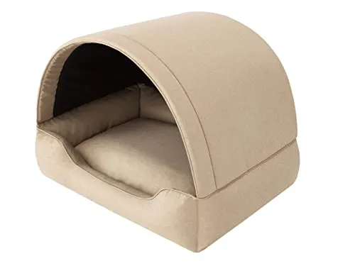 Produktbild Hundehöhle und Hundebett 2-in-1, Beige, 60x47 cm