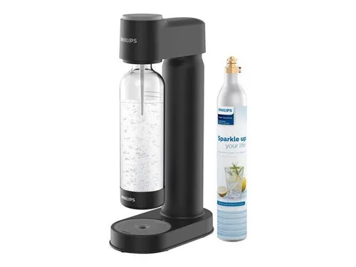 Philips GoZero ADD4901BK - Wassersprudler - Wassersprudler mit umweltfreundlichem Design, der frisches Sprudelwasser auf Knopfdruck zaubert und Plastikflaschen reduziert.