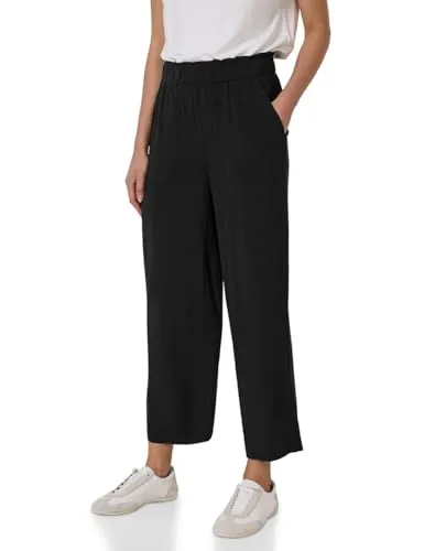 Street One Studio Damen Viskose-Culotte F379264, Schwarz, 36W/28L