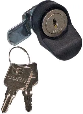 Triton BURG-Rundschloss für Vollglastüren von Wandverteilern, 2x Universalschlüssel (RAX-MS-X07-X1)