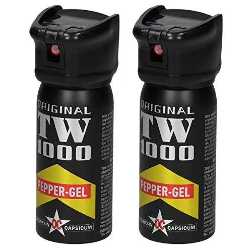 Stück Pfefferspray Pfeffergel zur Selbstverteidigung - 50 ml - bis zu 5m Reichweite - mit Flip Top - Pfefferspray zur Tierabwehr Tierabwehrspray Verteidigungsspray Pepperspray Abwehrspray Pepper Gel 2