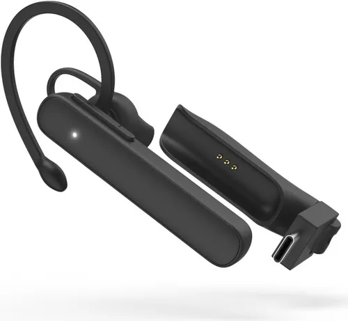 MyVoice Station In-Ear Bluetooth Kopfhörer - Kabelloses Mono-Bluetooth-Headset mit 10 h Laufzeit, ideal für unterwegs und mit praktischer Lautstärkeregelung.