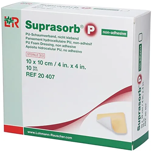 SUPRASORB P PU-Schaumverband 10x10cm von Lohmann & Rauscher