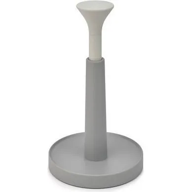 Joseph Joseph Duo Easy-tear Küchenrollenhalter (Maximale Höhe der Küchenrolle von 24 cm), Grau/Weiß