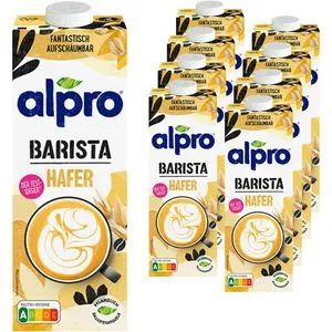 alpro Haferdrink Barista, je 1 Liter, 8 Stück von alpro