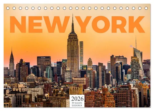 CALVENDO Wandkalender New York - Eine Weltstadt (Tischkalender 2026 DIN A5 quer), CALVENDO M