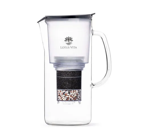 Lotus Vita Wasserfilter Glaskanne TOYA 1,4L von Lotus Vita
