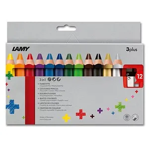 LAMY 3plus Buntstifte farbsortiert, 12 St.