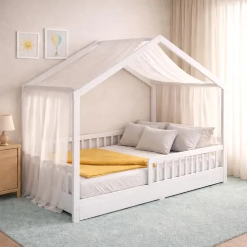 Produktbild CADANI Malte Hausbett 90x200 cm Weiß
