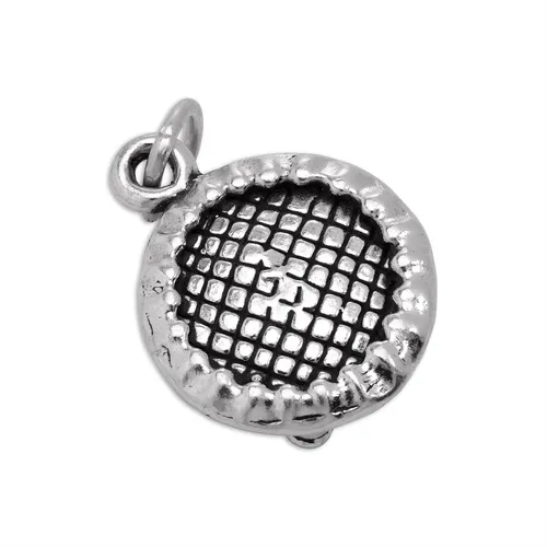 Sterlingsilber Trampolin Charm Anhänger 925