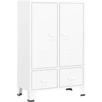 vidaXL Kleiderschrank im Industrie-Stil - Kleiderschrank aus robustem Stahl, 67x35x107 cm, ideal für moderne Räume und bietet viel Stauraum im eleganten Design.