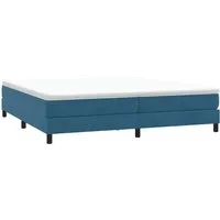 vidaXL Boxspringbett Dunkelblau 200x210 cm ohne Matratze von vidaXL