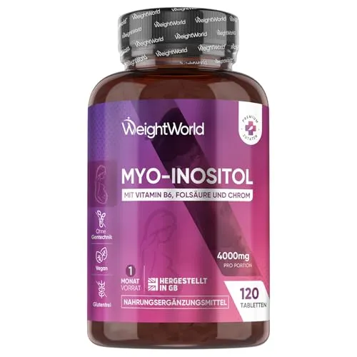 Myo Inositol 4000mg Tabletten mit Vitamin B6 & B9