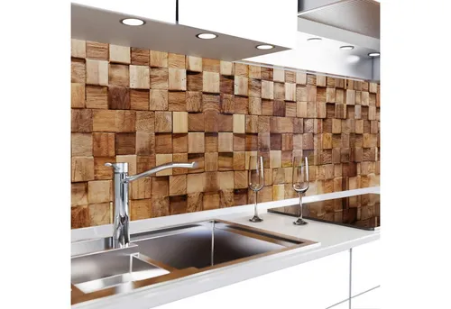 danario Küchenrückwand selbstklebend - Matt - Hölzer - Hochwertige Küchenrückwand aus mattierter PET-Folie, selbstklebend, hitzebeständig und kratzfest – ideal für kreative Küchengestaltung.