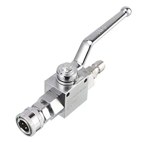 RIDGE WASHER Hochdruck-Kugelhahn-Set für Hochdruckreiniger-Schlauch, 0,95 cm Schnelltrennung, 4500 PSI