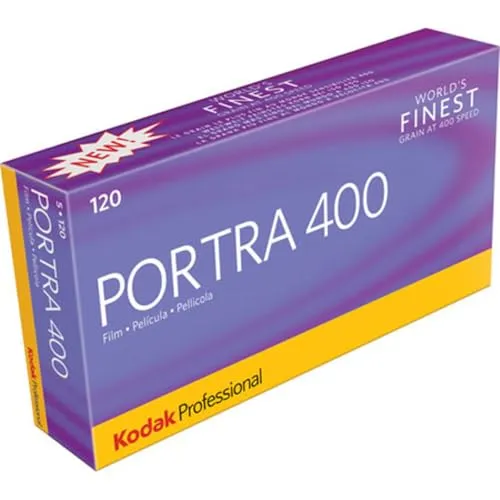 Kodak Portra 400 120 Farbnegativfilm – 5er Pack – ISO 400 – Professioneller Mittelformatfilm mit natürlicher Farbwiedergabe und feiner Körnung