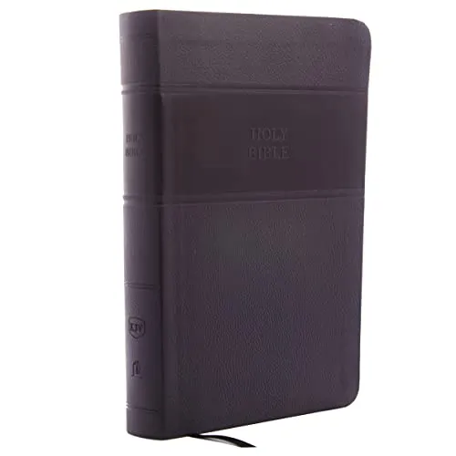 KJV Holy Bible, Personal Size Giant Print Reference Bible, Black Leathersoft