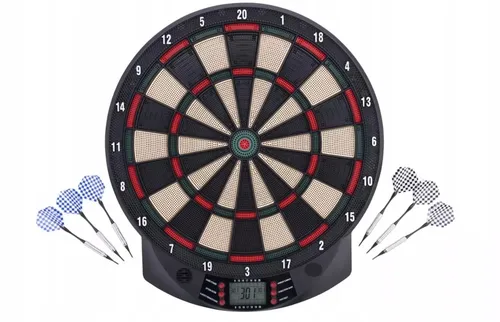 Elektronische Dartscheibe mit 6 Softdarts