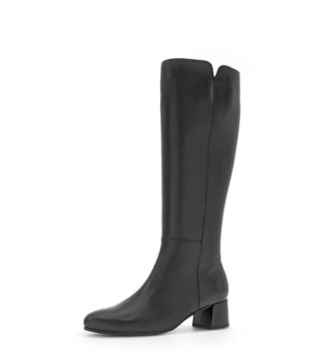 Gabor Damen Klassische Stiefel, Frauen Stiefel,gesundheits-Schuhe,komfortable,Kunst-Stoff,laessig,langlebig,Pass-Form,weit,schwarz,38 EU / 5 UK