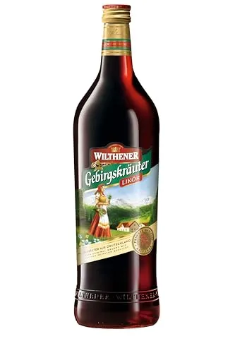 WILTHENER Gebirgskräuter I Herzhafter milder Kräuterlikör I 30% vol. I 1,0 l