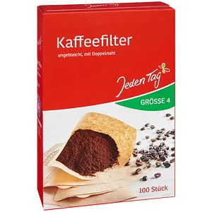 Jeden Tag Gr. 4 Kaffeefilter, 100 St.