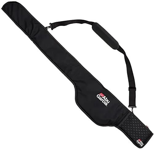 Abu Garcia Ruten Sleeve Futteral, Schwarz, 155cm - Angelrutentasche mit optimalem Schutz, verstellbarem Schultergurt und starkem Reißverschluss, geeignet für 2 Ruten von 250 bis 300 cm.