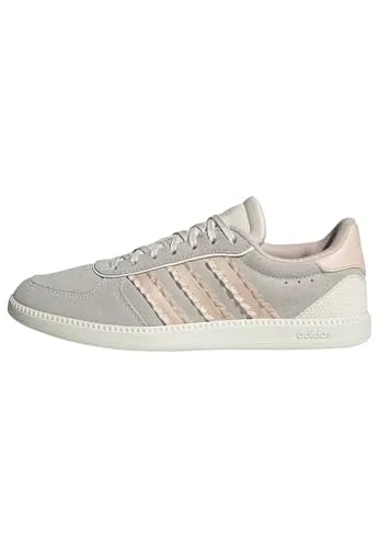 adidas Damen BREAKNET Sleek Shoes, Chalk White/Blush pink/Off White, 41 1/3 EU