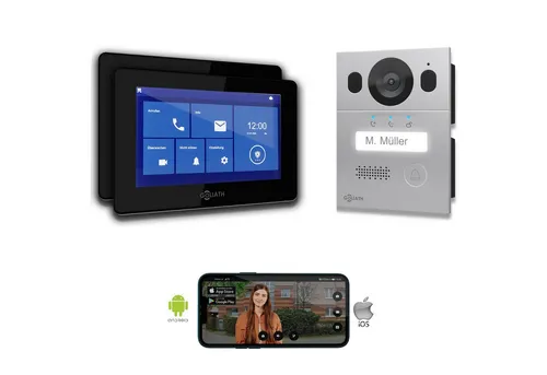 GOLIATH Basic Video Türsprechanlage mit 2 Monitoren von Goliath Intercom