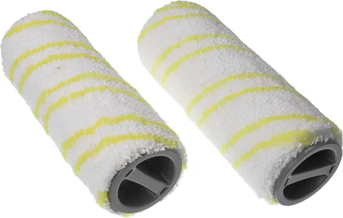 vhbw 1x Steinwalzenset kompatibel mit Kärcher FC 7 Cordless, FC 5 Premium, FC 5, FC 5 Cordless Premium, FC 5 Cordless Hartbodenreiniger - Doppelpack