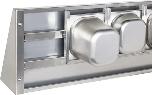 Beeketal Gastro Edelstahlregal Regal Wandregal Gewürzregal, Modell:BGR-120