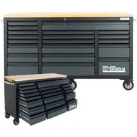 TRUTZHOLM Werkstattwagen Mobile Werkbank Deluxe XXL mit 20 Schubladen