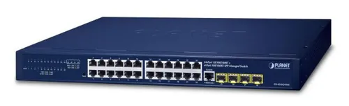 PLANET GS-4210-24T4S 24-Port Gigabit Switch in blau von Planet