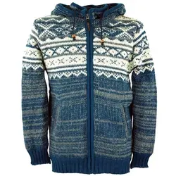 GURU SHOP Strickjacke mit Norwegermuster von Guru-Shop