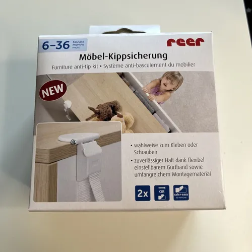 reer Möbel-Kippsicherung Kippschutz für Doppeltüren