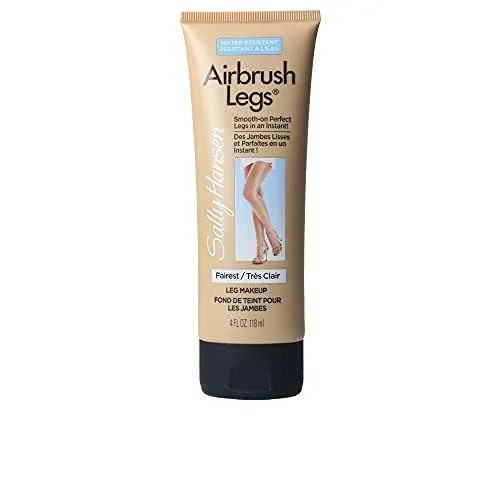 Sally Hansen Airbrush Legs Lotion Fairest - Selbstbräuner für einen makellosen, ebenmäßigen Hautton, ideal für einen natürlichen Glow und eine schnelle Anwendung.