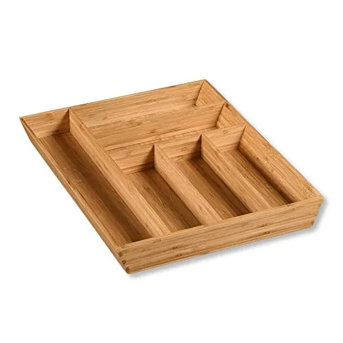 Kesper | Besteckkasten, Material: Bambus, Maße: 35 x 43 x 5 cm, Farbe: Braun | 58087 13